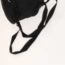 Salvatore Ferragamo Backpack Nylon Black Silver Auth 130220-8