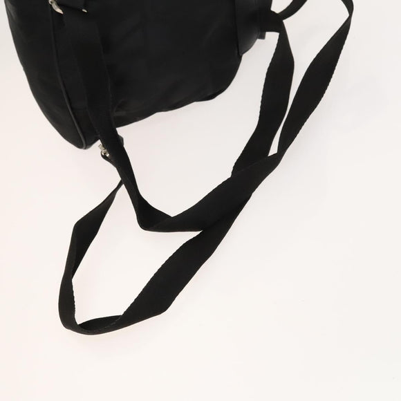 Salvatore Ferragamo Backpack Nylon Black Silver Auth 130220