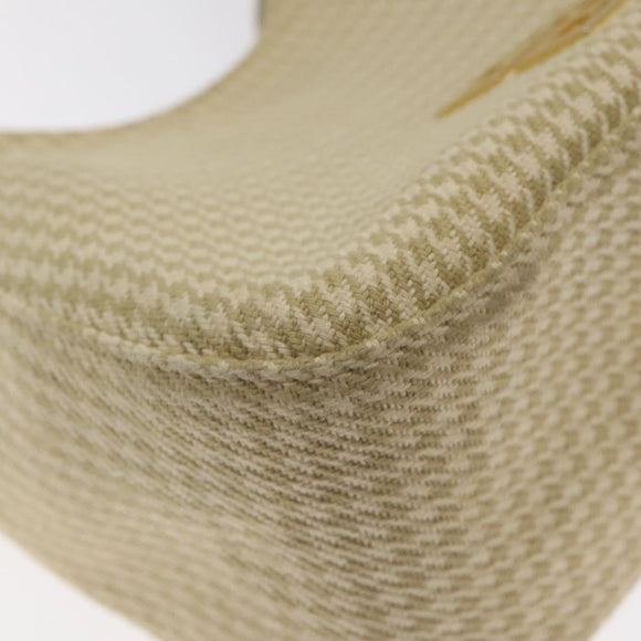 GIVENCHY Staggered Pattern Shoulder Bag Canvas Beige Auth 130221