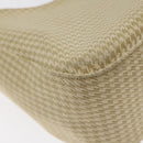 GIVENCHY Staggered Pattern Shoulder Bag Canvas Beige Auth 130221-16