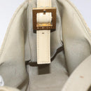 GIVENCHY Staggered Pattern Shoulder Bag Canvas Beige Auth 130221-18