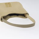 GIVENCHY Staggered Pattern Shoulder Bag Canvas Beige Auth 130221-7