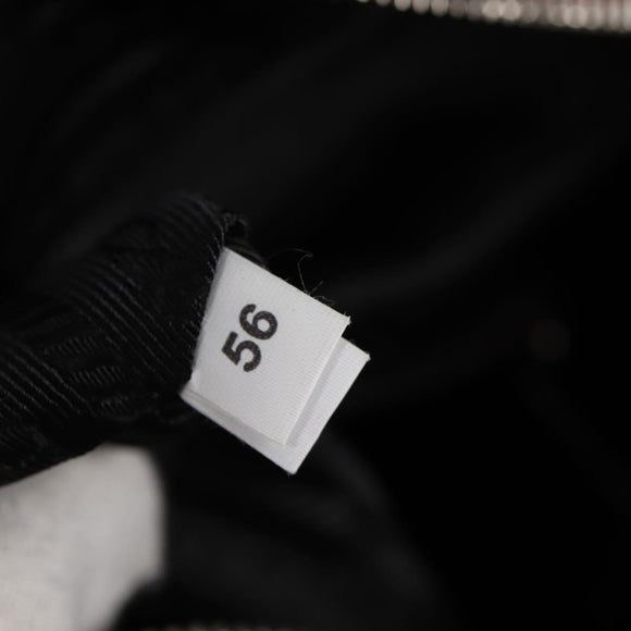 PRADA Body Bag Leather Silver Red Auth 130229V