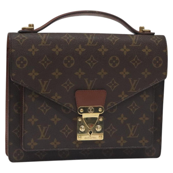 LOUIS VUITTON Monogram Monceau 28 Hand Bag M51185 LV Auth 130236