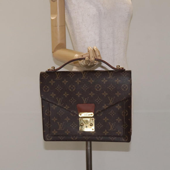 LOUIS VUITTON Monogram Monceau 28 Hand Bag M51185 LV Auth 130236