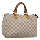 LOUIS VUITTON Damier Azur Speedy 30 Hand Bag N41533 LV Auth 130244-1
