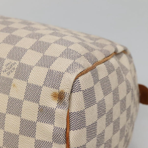 LOUIS VUITTON Damier Azur Speedy 30 Hand Bag N41533 LV Auth 130244