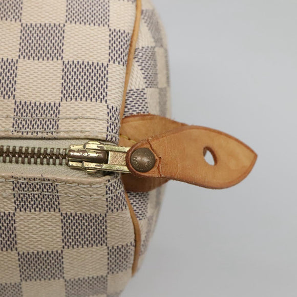 LOUIS VUITTON Damier Azur Speedy 30 Hand Bag N41533 LV Auth 130244