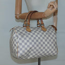 LOUIS VUITTON Damier Azur Speedy 30 Hand Bag N41533 LV Auth 130244-21