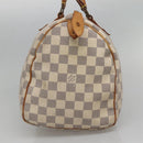 LOUIS VUITTON Damier Azur Speedy 30 Hand Bag N41533 LV Auth 130244-4