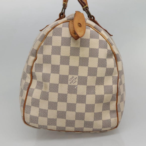 LOUIS VUITTON Damier Azur Speedy 30 Hand Bag N41533 LV Auth 130244