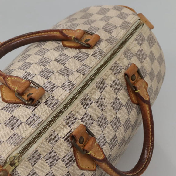 LOUIS VUITTON Damier Azur Speedy 30 Hand Bag N41533 LV Auth 130244