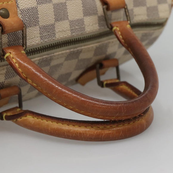 LOUIS VUITTON Damier Azur Speedy 30 Hand Bag N41533 LV Auth 130244