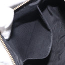 VERSACE Chain Shoulder Bag Leather Black Gold Auth 130254-21