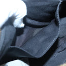 VERSACE Chain Shoulder Bag Leather Black Gold Auth 130255-22