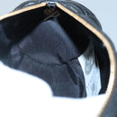 VERSACE Chain Shoulder Bag Leather Black Gold Auth 130257-21