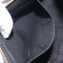 VERSACE Chain Shoulder Bag Leather Black Gold Auth 130258-22