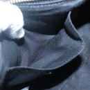 VERSACE Chain Shoulder Bag Leather Black Gold Auth 130261-22