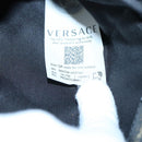 VERSACE Chain Shoulder Bag Leather Black Gold Auth 130261-11