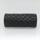 VERSACE Chain Shoulder Bag Leather Black Gold Auth 130261-5