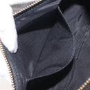 VERSACE Chain Shoulder Bag Leather Black Gold Auth 130264-21