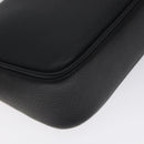 VERSACE Shoulder Bag Leather Black Gold Auth 130265-15