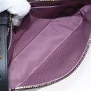 VERSACE Shoulder Bag Leather Black Gold Auth 130265-10