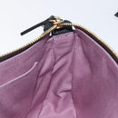 VERSACE Shoulder Bag Leather Black Gold Auth 130265-21