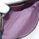 VERSACE Shoulder Bag Leather Black Gold Auth 130266-10