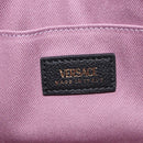 VERSACE Shoulder Bag Leather Black Gold Auth 130267-20