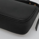 VERSACE Shoulder Bag Leather Black Gold Auth 130268-16