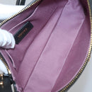 VERSACE Shoulder Bag Leather Black Gold Auth 130268-10