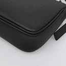 VERSACE Shoulder Bag Leather Black Gold Auth 130270-16