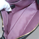 VERSACE Shoulder Bag Leather Black Gold Auth 130270-10