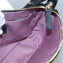 VERSACE Shoulder Bag Leather Black Gold Auth 130270-19