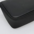 VERSACE Shoulder Bag Leather Black Gold Auth 130271-17