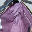 VERSACE Shoulder Bag Leather Black Gold Auth 130271-20