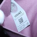 VERSACE Shoulder Bag Leather Black Gold Auth 130271-11