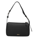 VERSACE Shoulder Bag Leather Black Gold Auth 130271-2