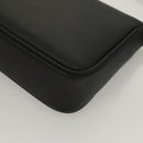 VERSACE Shoulder Bag Leather Black Gold Auth 130273-15