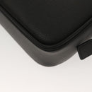 VERSACE Shoulder Bag Leather Black Gold Auth 130273-17