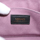 VERSACE Shoulder Bag Leather Black Gold Auth 130273-20