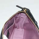 VERSACE Shoulder Bag Leather Black Gold Auth 130273-21