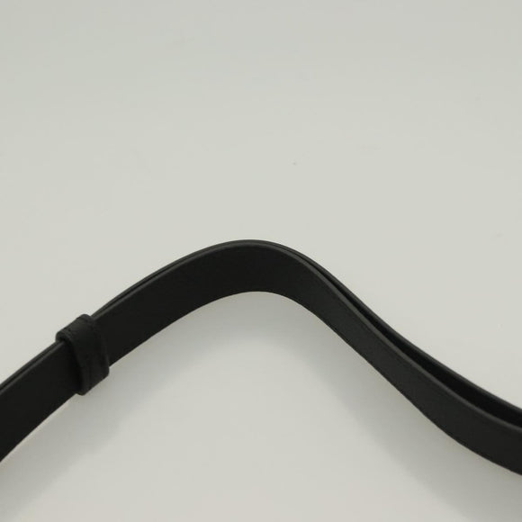 VERSACE Shoulder Bag Leather Black Gold Auth 130273