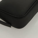 VERSACE Shoulder Bag Leather Black Gold Auth 130274-8