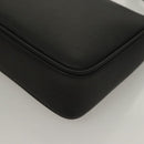 VERSACE Shoulder Bag Leather Black Gold Auth 130274-15