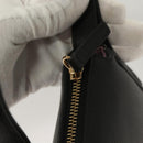 VERSACE Shoulder Bag Leather Black Gold Auth 130274-9