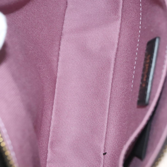 VERSACE Shoulder Bag Leather Black Gold Auth 130274