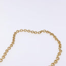 VERSACE Chain Shoulder Bag Leather Black Gold Auth 130278-8