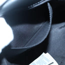 VERSACE Chain Hand Bag Leather 3way Black Gold Auth 130283-21